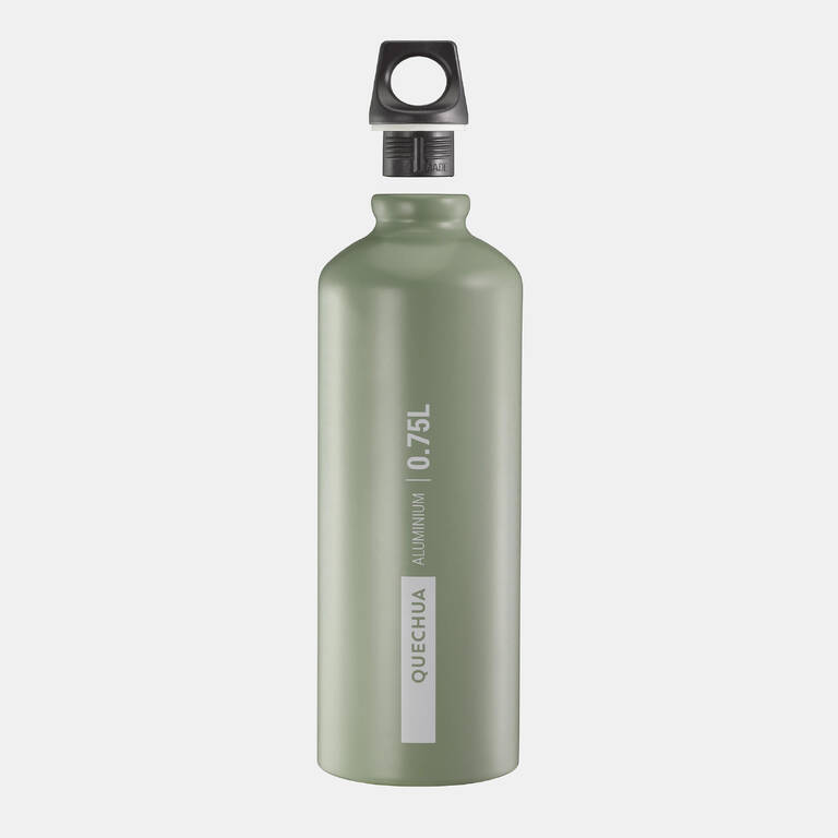 Botol Minum Aluminium Hiking Tutup Ulir 100 0,75 Liter - Khaki