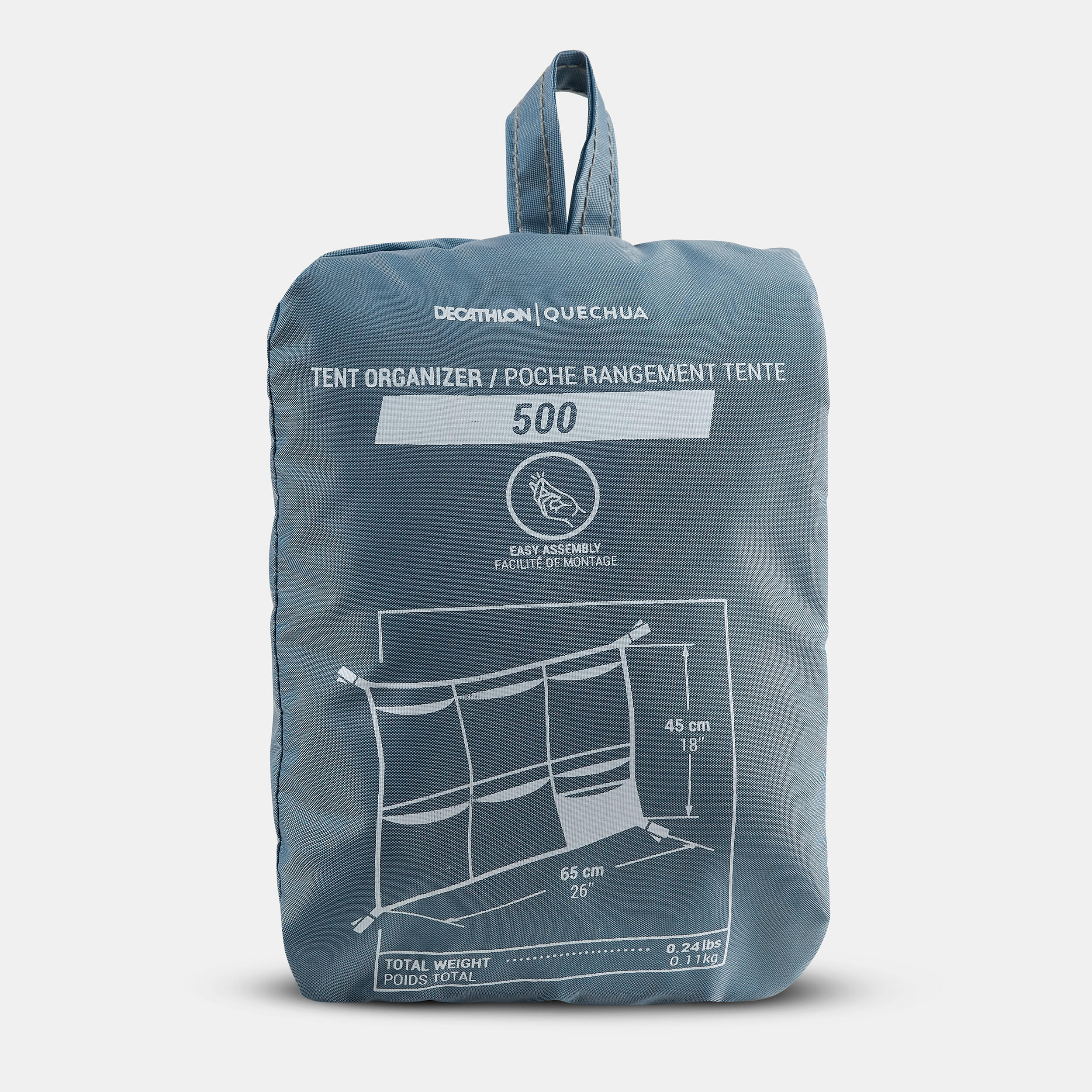 Red para habitáculo tienda de campaña o furgoneta camper Quechua 6 Bolsillos 4/5
