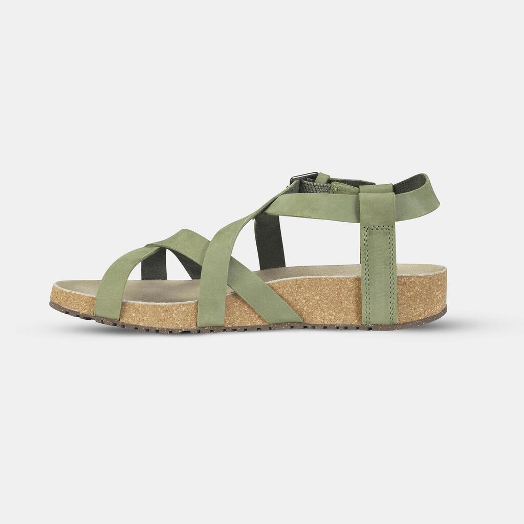 Sandalias montaña y trekking Mujer Quechua Outdoor caqui