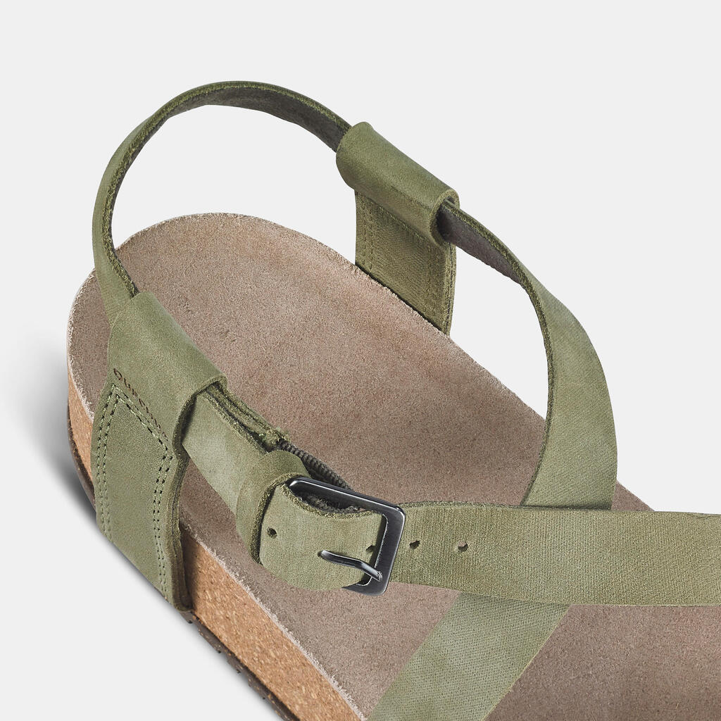 Sandalias montaña y trekking Mujer Quechua Outdoor caqui