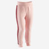 Warme broek voor kleutergym slim fit roze