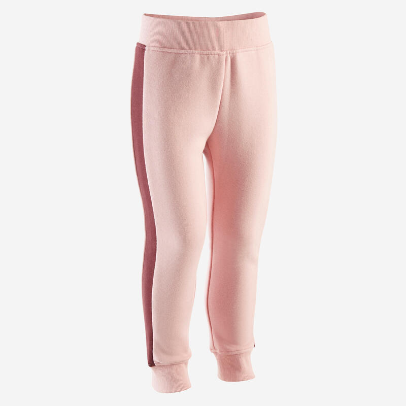 Pantaloni baby ginnastica 120 slim rosa