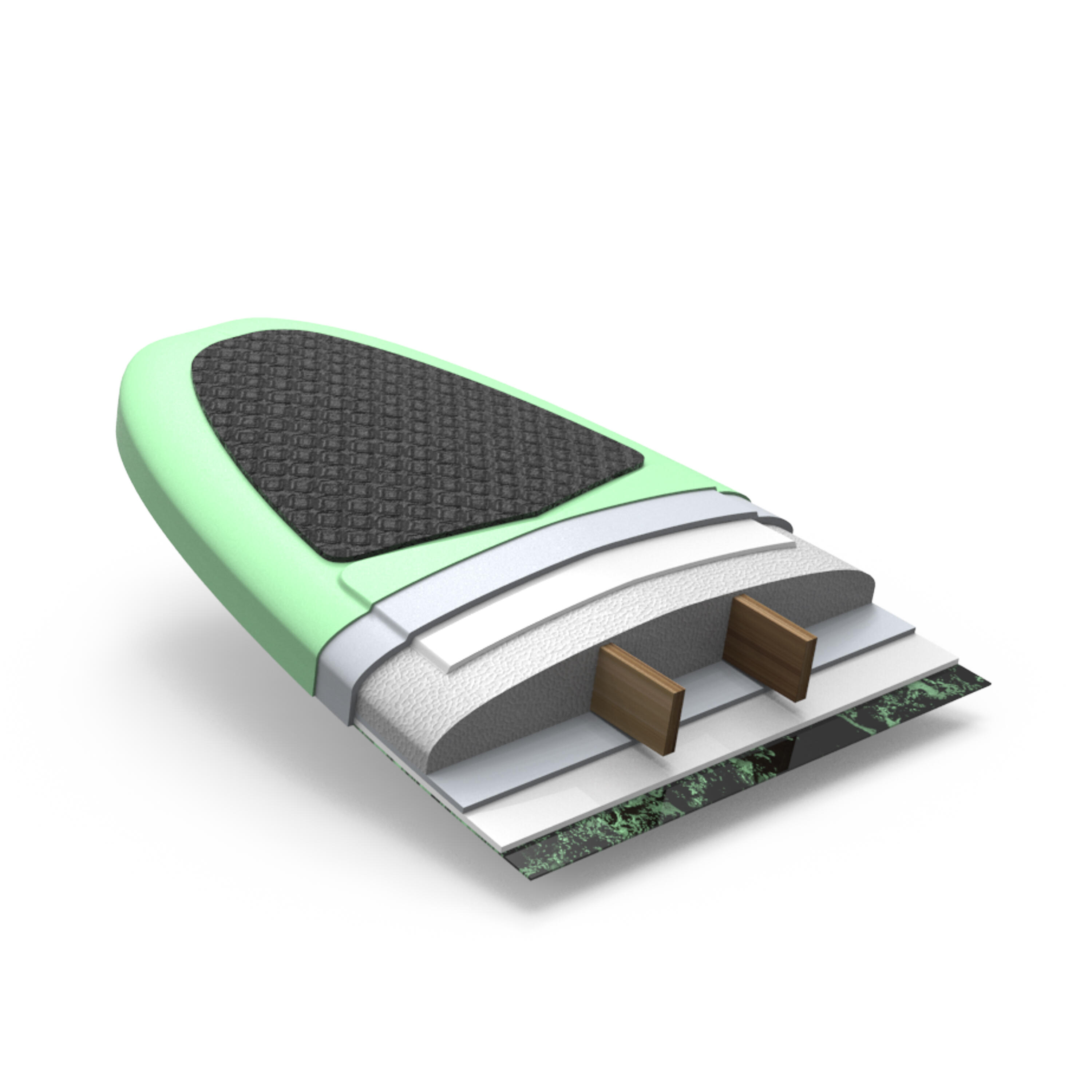 FOAM SURFBOARD 900 7 . Comes with 3 fins. OLAIAN Decathlon