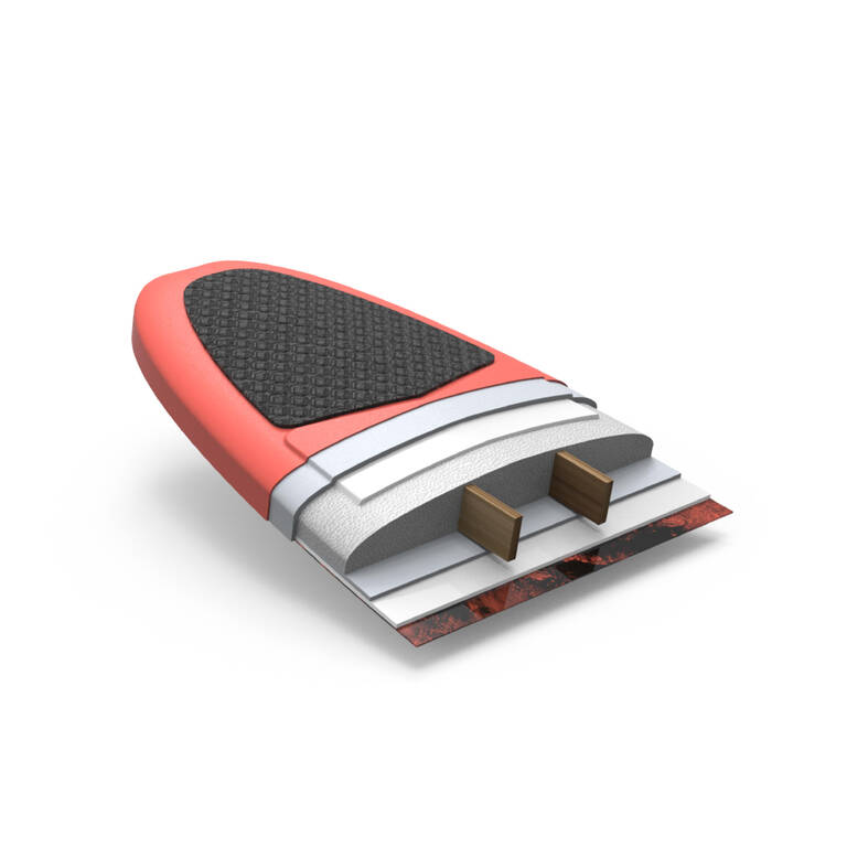 Foam Surfboard 900 5'4  supplied with 2 fins.