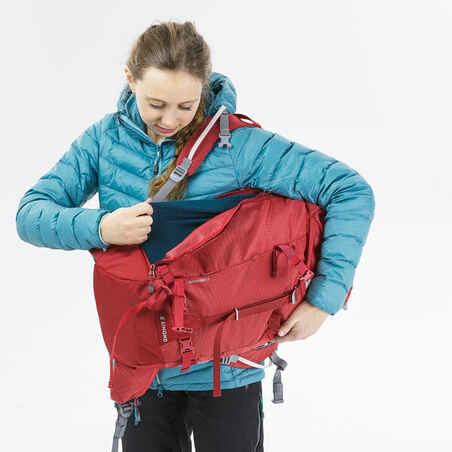 Mountaineering Backpack 33 litres - MOUNTAINEERING 33 RASPBERRY