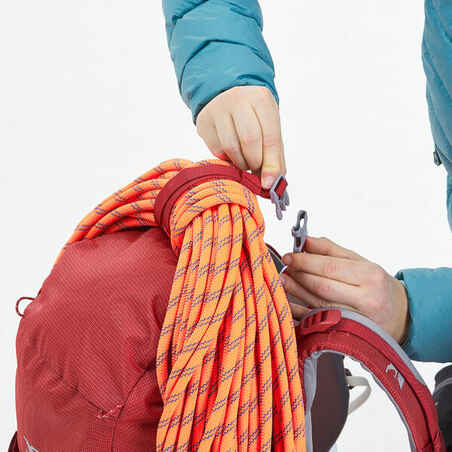 Mountaineering Backpack 33 litres - MOUNTAINEERING 33 RASPBERRY