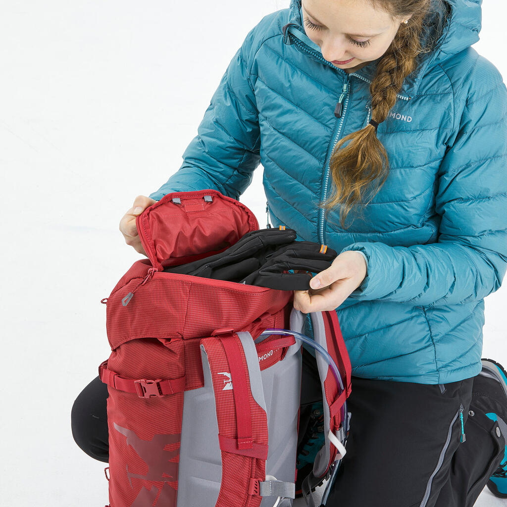 Mountaineering Backpack 33 litres - MOUNTAINEERING 33 RASPBERRY