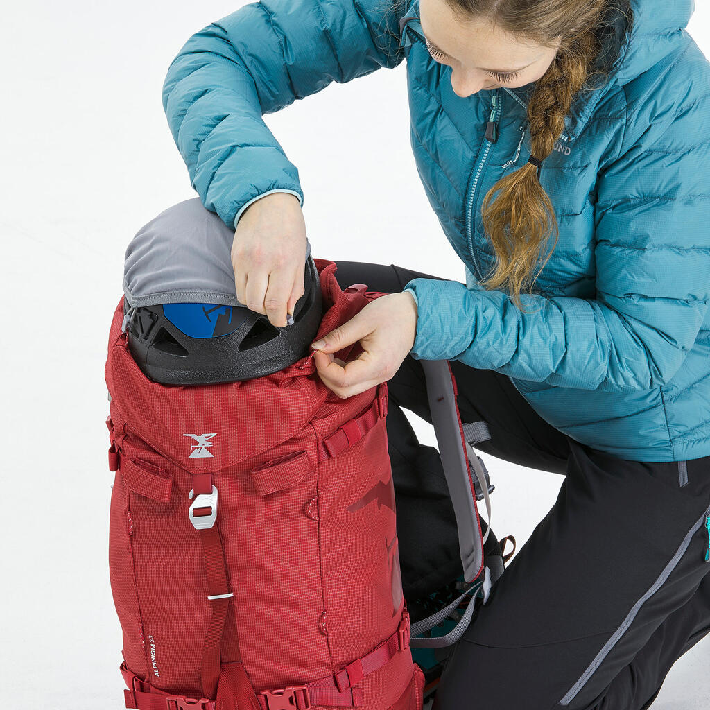 Mountaineering Backpack 33 litres - MOUNTAINEERING 33 RASPBERRY