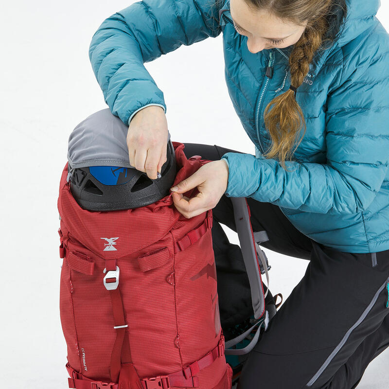 Mochila de montaña y alpinismo 33L Simond Alpinism rojo