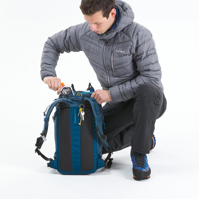 Mochila de alpinismo 22 litros - ALPINISM 22 Verde Azul