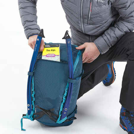 Mountaineering backpack 22 litres - MOUNTAINEERING 22 - GREEN BLUE