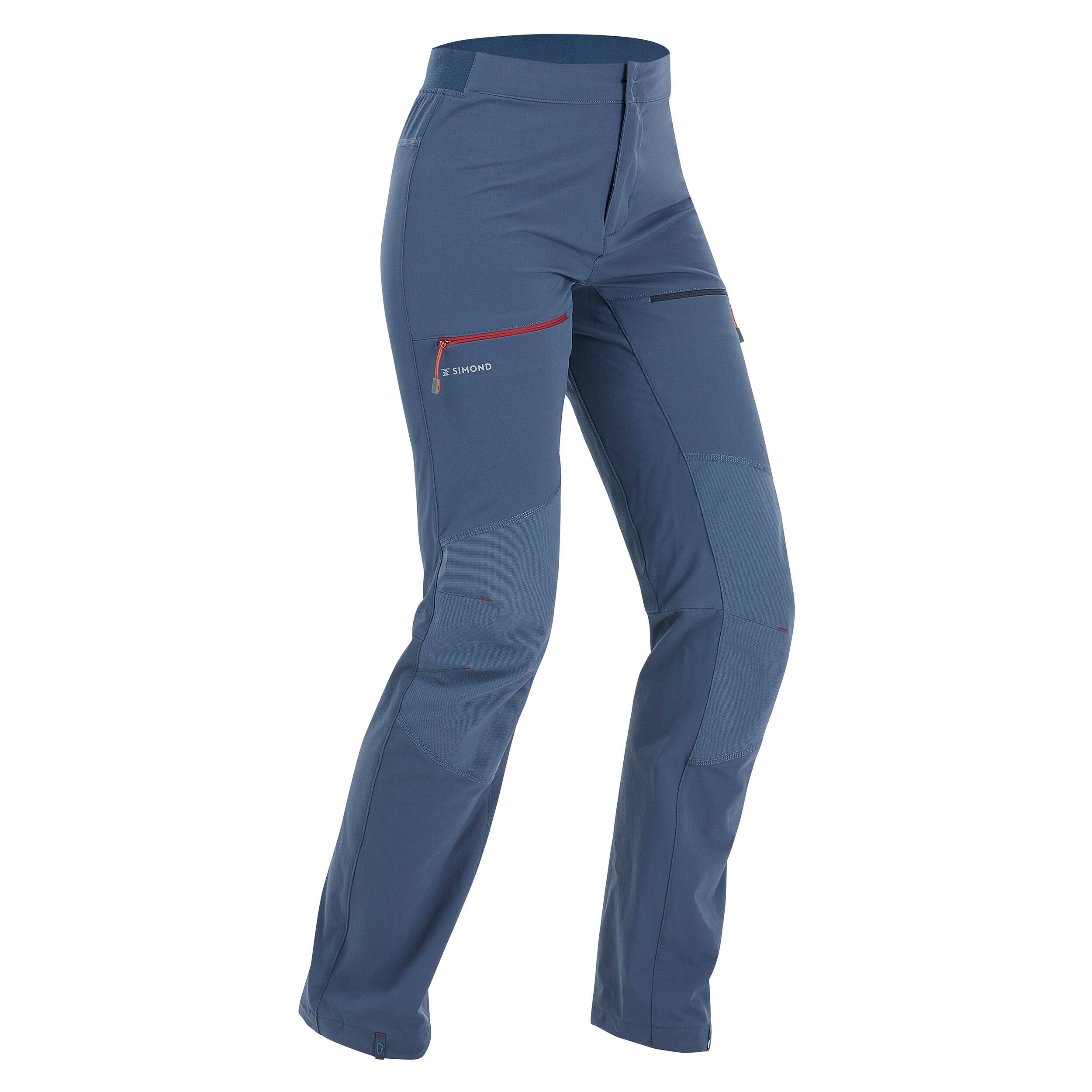 Men's climbing and mountaineering lightweight trousers - ROCK EVO - Blue 10/10
