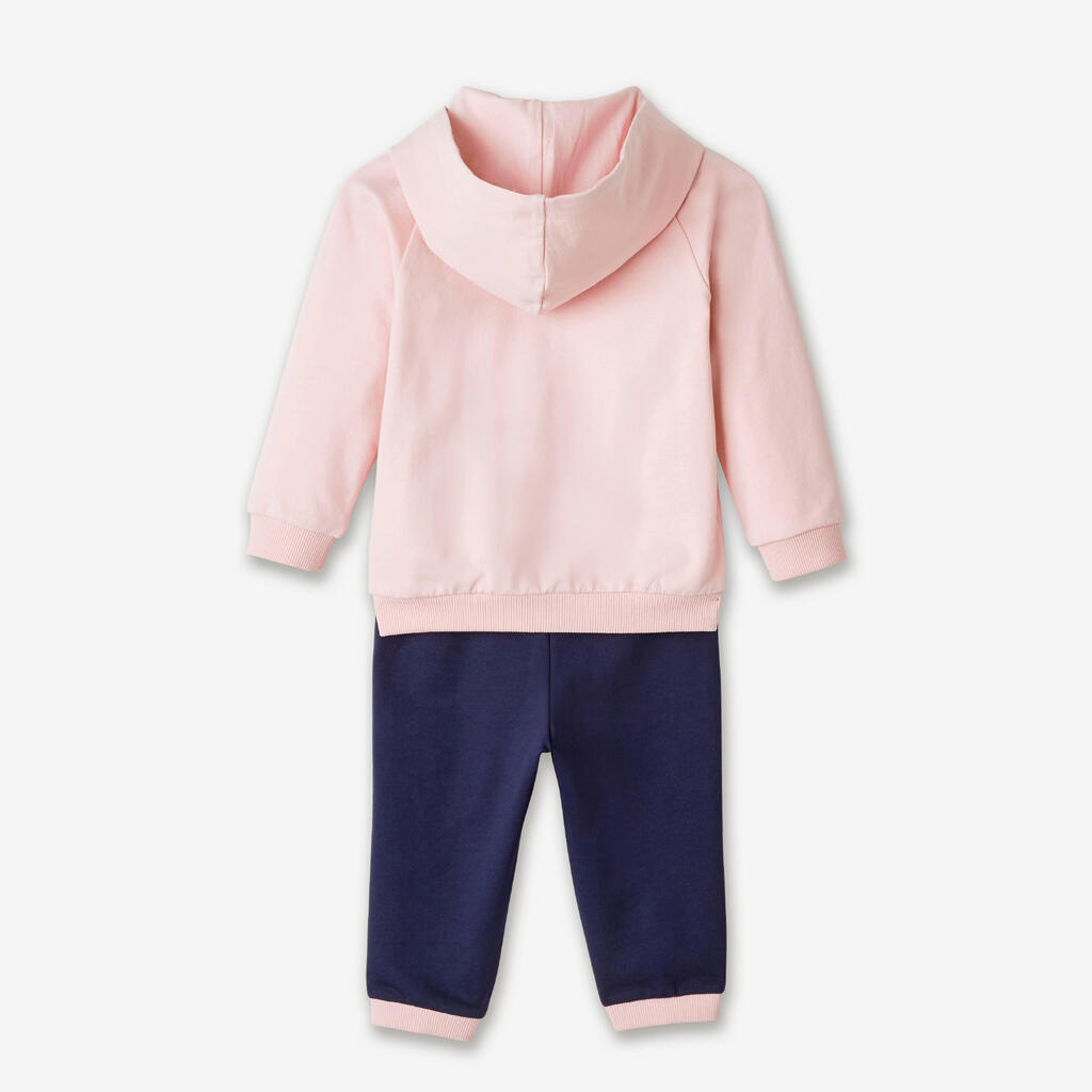 Trainingsanzug Puma warm Kinder rosa/blau