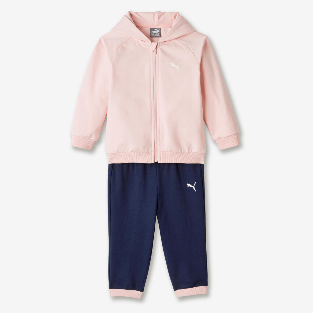 Trainingsanzug Puma warm Kinder rosa/blau