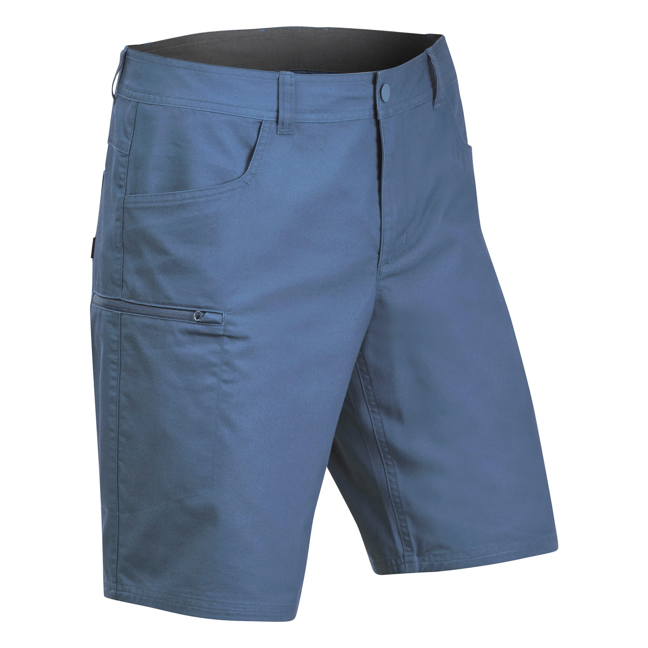 Pantalon scurt Regular Drumeție în natură NH500 Albastru Bărbați Albastru