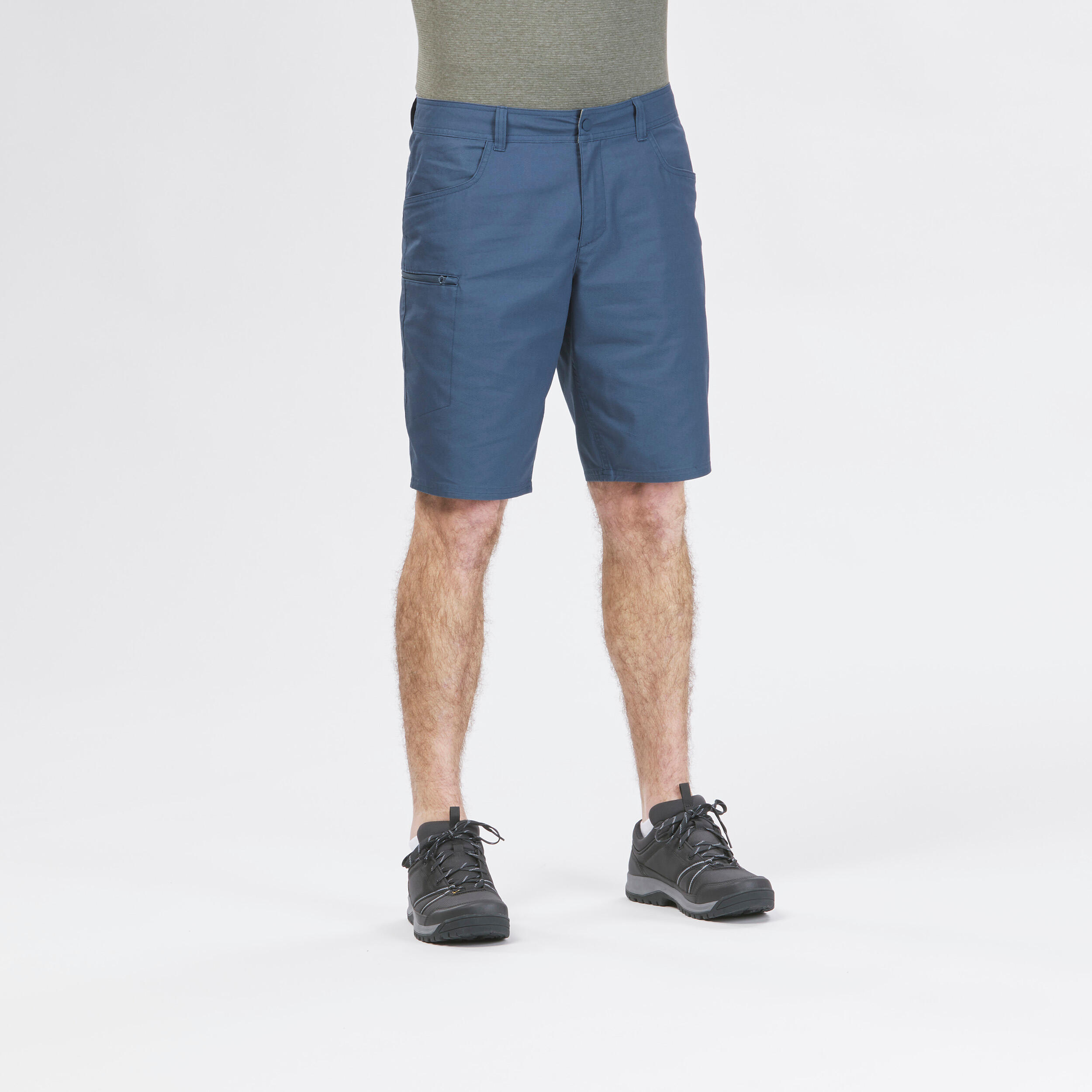 Men Light Cargo Shorts Abyss Blue - NH500