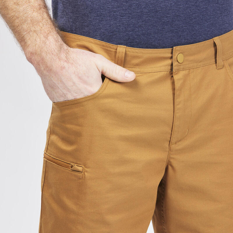 Pantalon scurt Regular Drumeție NH500 Maro Bărbați