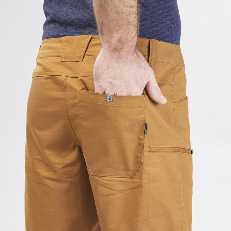 Pantalon scurt Regular Drumeție NH500 Maro Bărbați