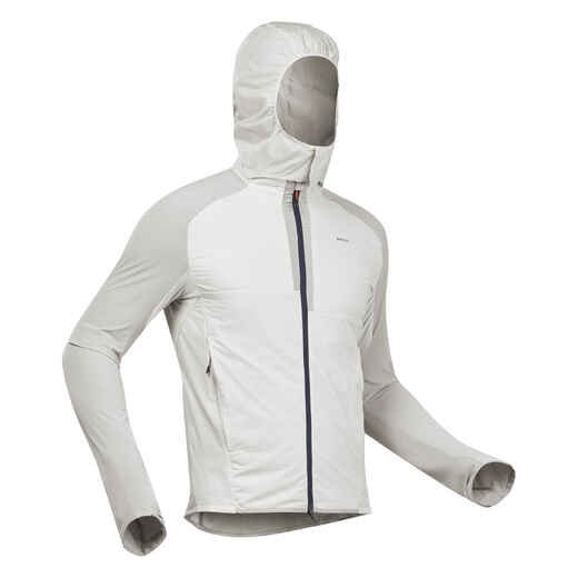 
      Men’s Warm Jacket For Fast Hiking FH 900 Hybrid - Light Grey
  