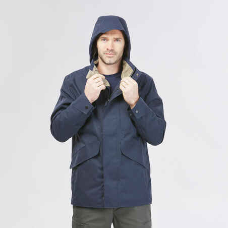 Chaqueta impermeable de senderismo para Hombre Quechua NH550 azul