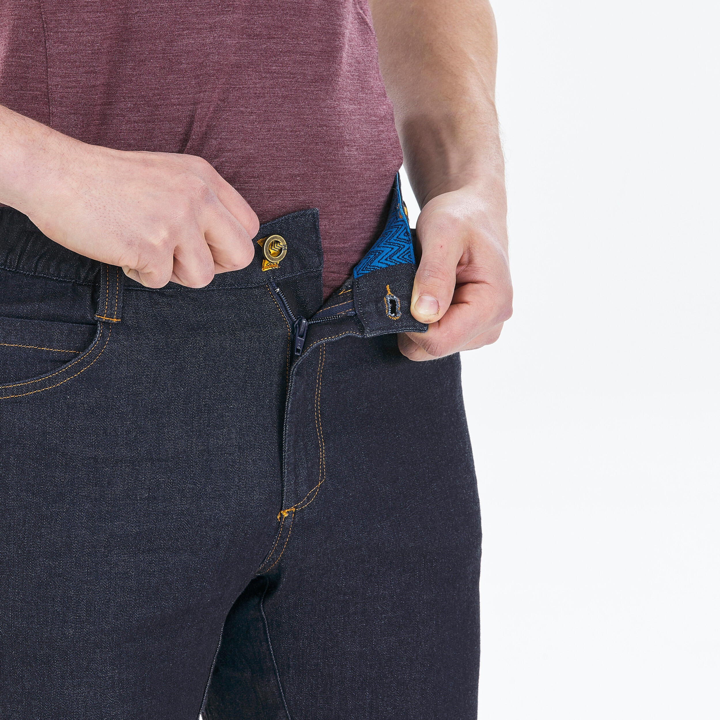 Men Climbing & Mountaineering Equipment Jeans Simond Dark Blue