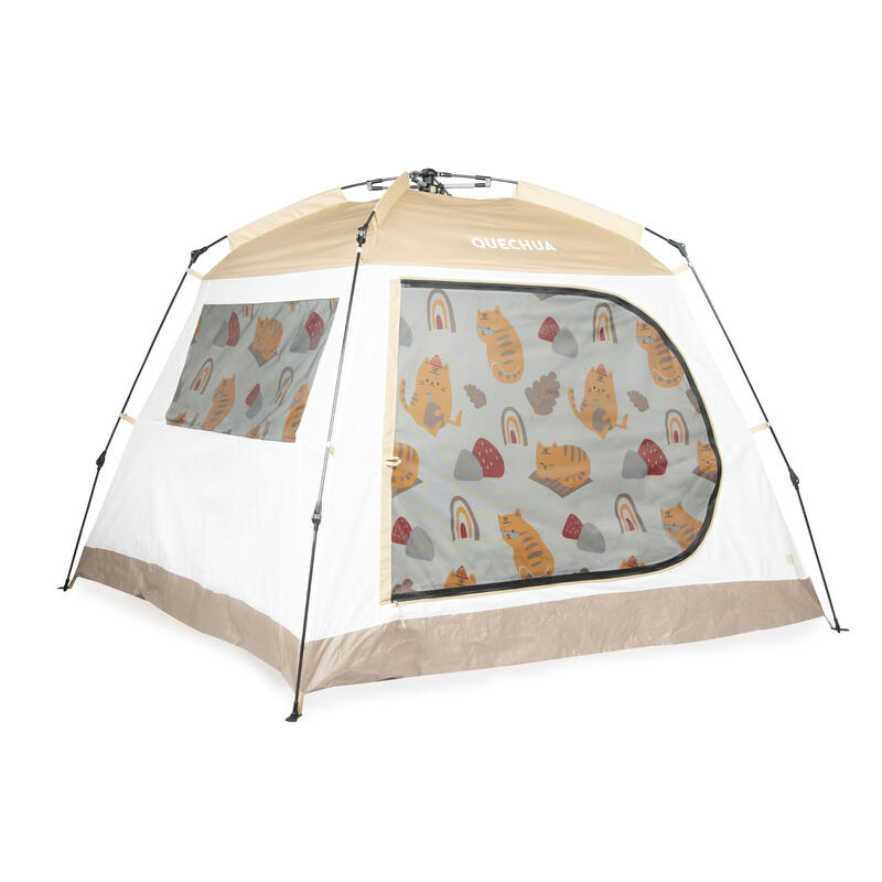 POP UP CAMPING EASY SHELTER FRESH 4 PEOPLE SAND