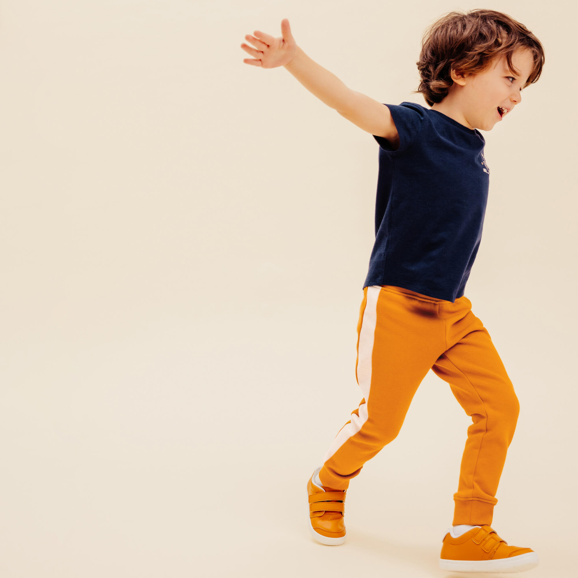 Kids' Baby Gym Warm Slim-Fit Bottoms - Camel 6/10