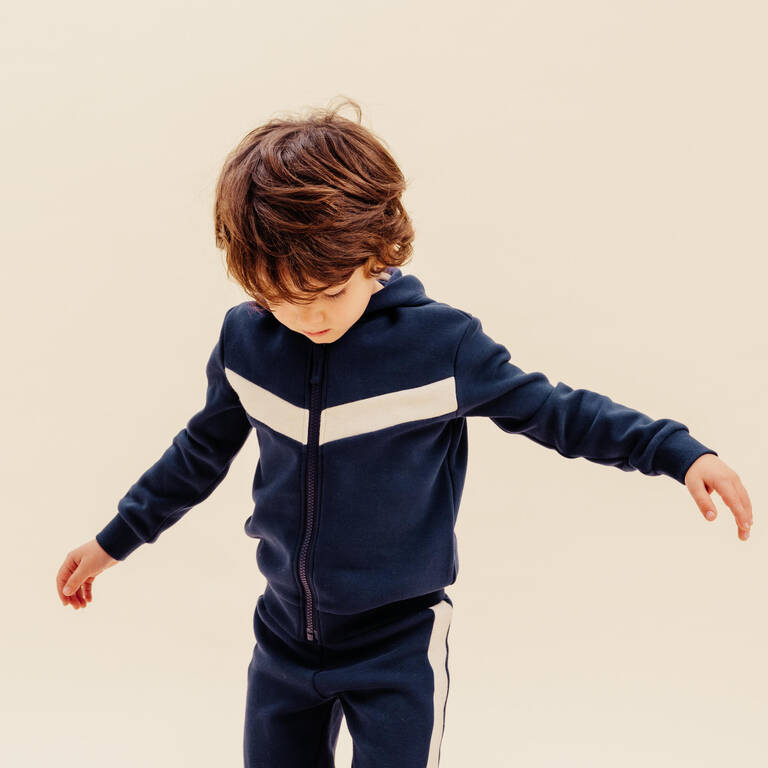 Baby's Zip-Up Sweatshirt - Plain Blue