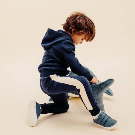 Baby's Zip-Up Sweatshirt - Plain Blue