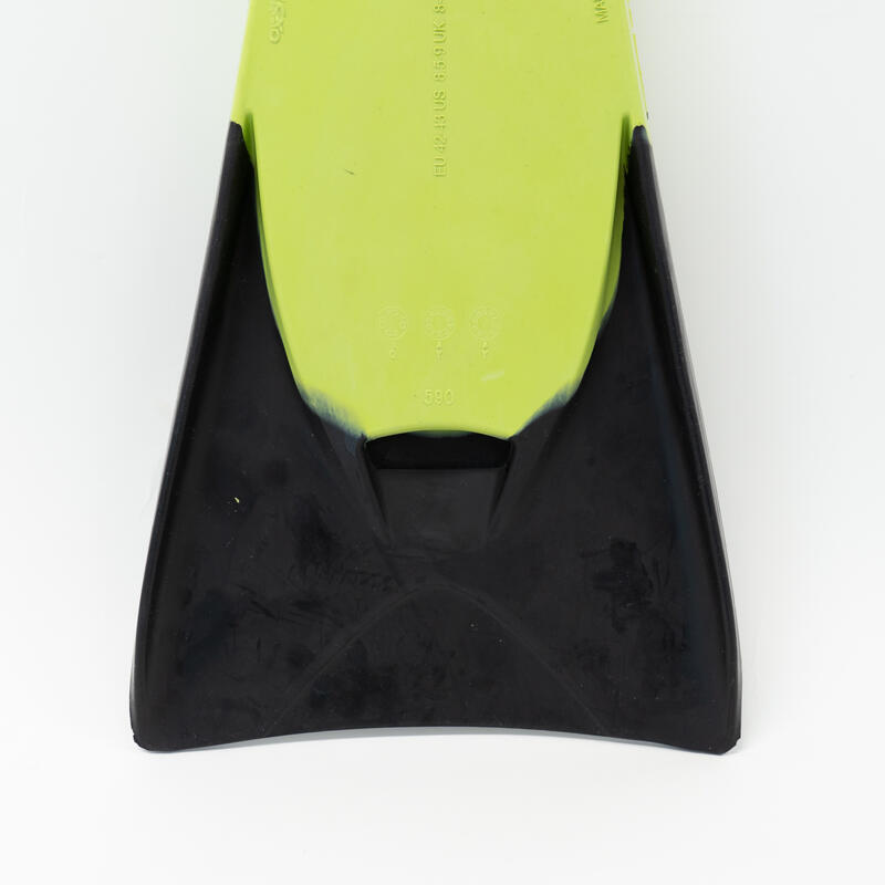Zwemvliezen bodyboard 500 zwart / geel