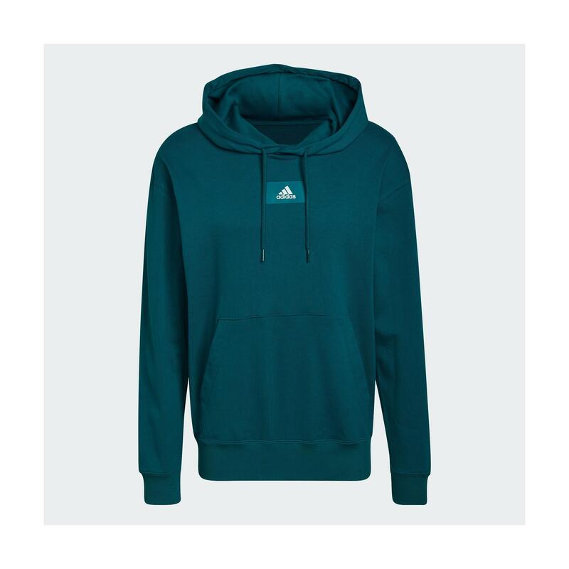 

ТОЛСТОВКА С КАПЮШОНОМ МУЖСКАЯ ADIDAS ESSENTIALS FEELVIVID ЗЕЛЕНАЯ, X8774479