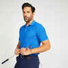 Men's golf short sleeve polo shirt - WW500 blue