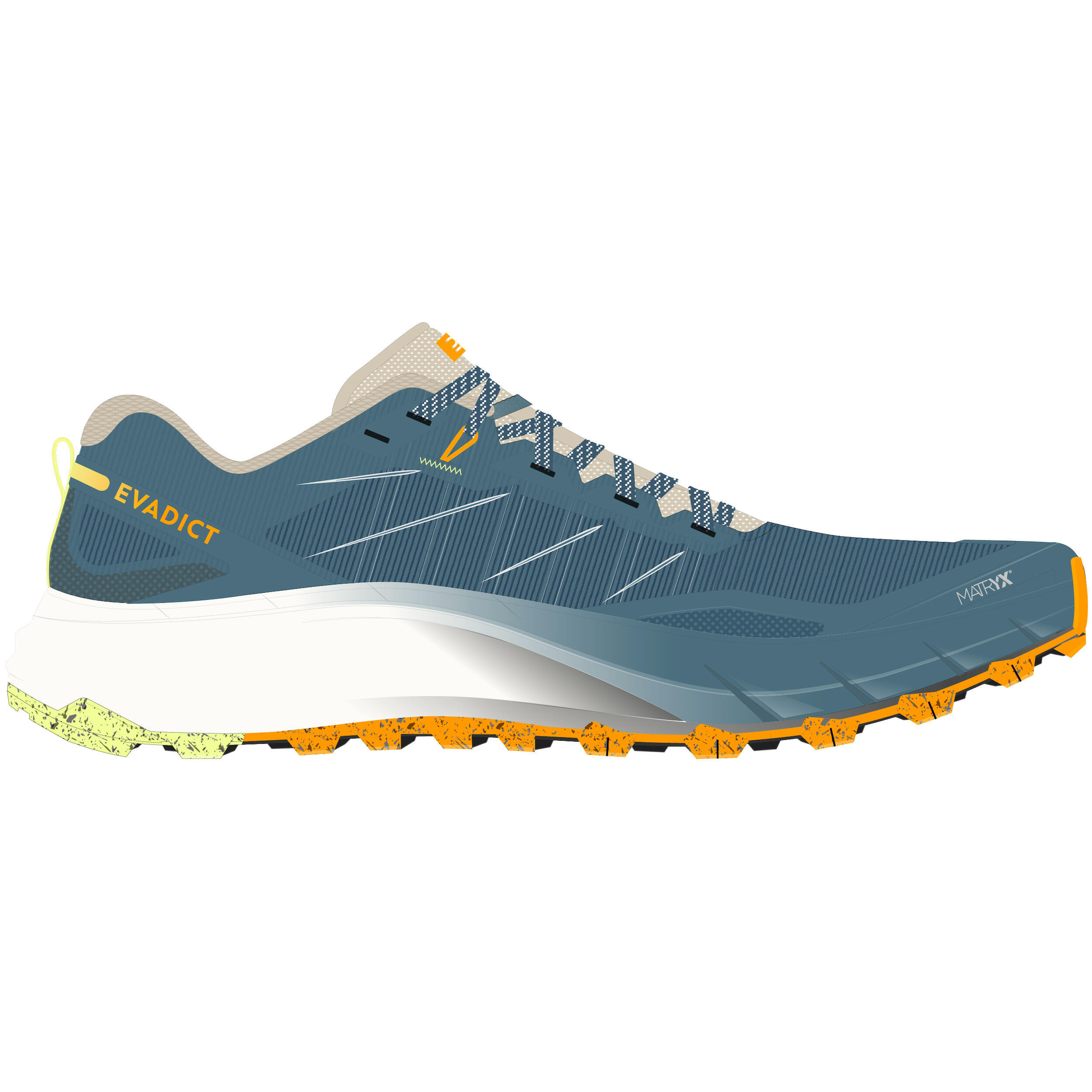 EVADICT MT CUSHION 2 men's trail running shoe - Turquoise 54/55