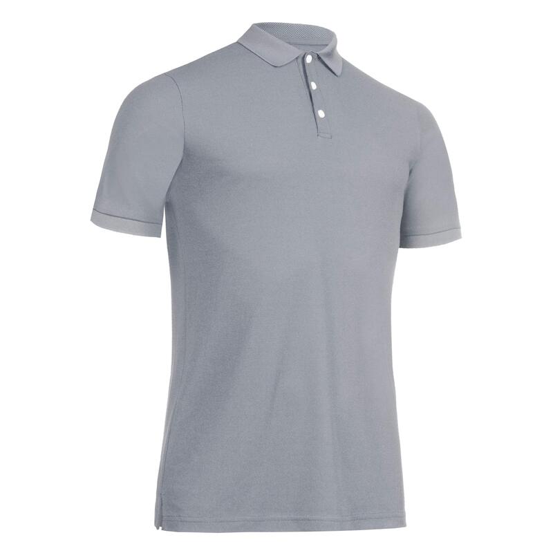 男款短袖高爾夫 POLO 衫 - WW500 灰色