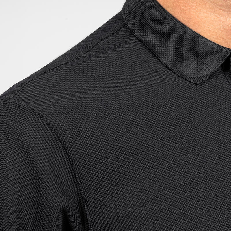 男款短袖高爾夫 POLO 衫 - WW500 黑色