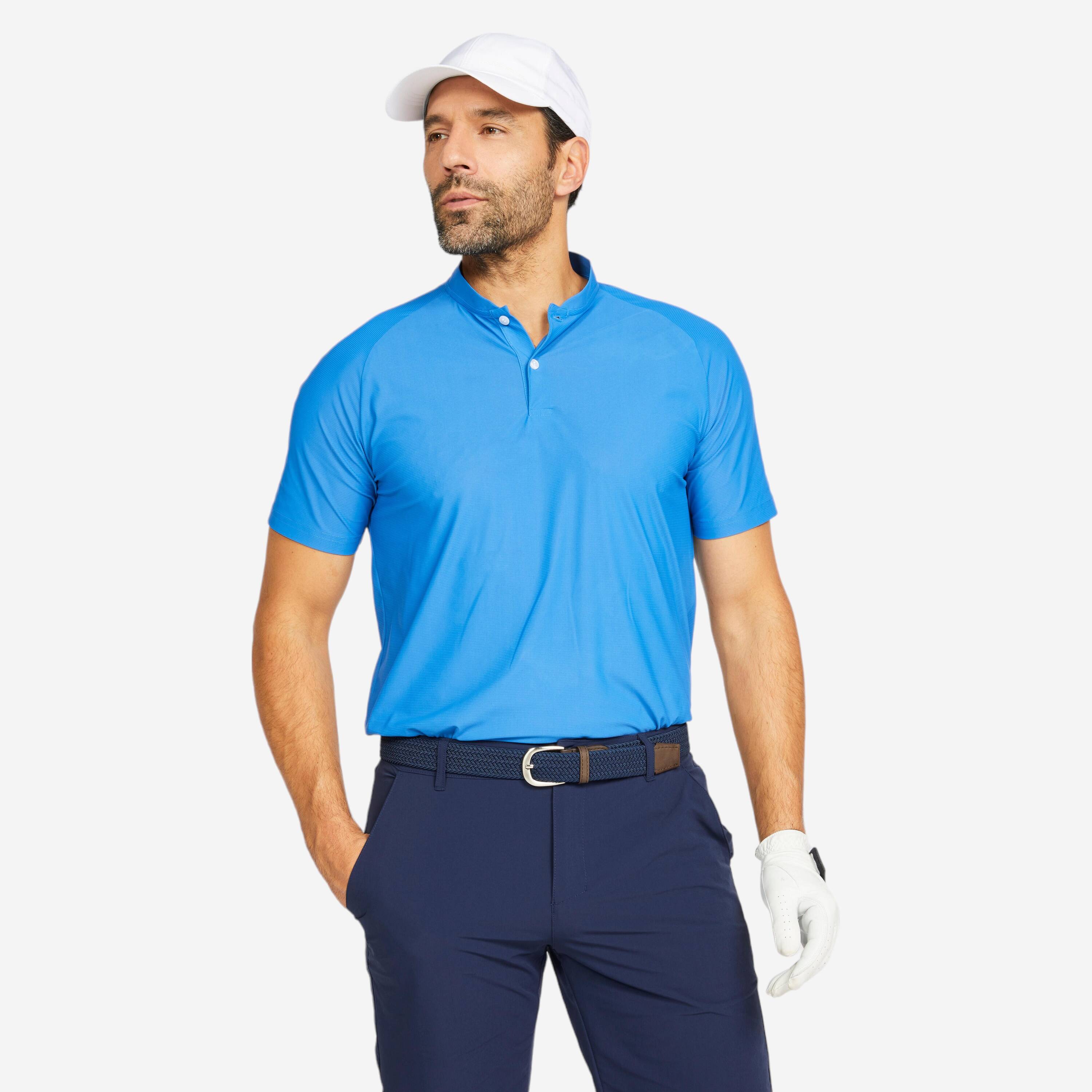 Men Golf Polo T-Shirt 900 Blue -  1