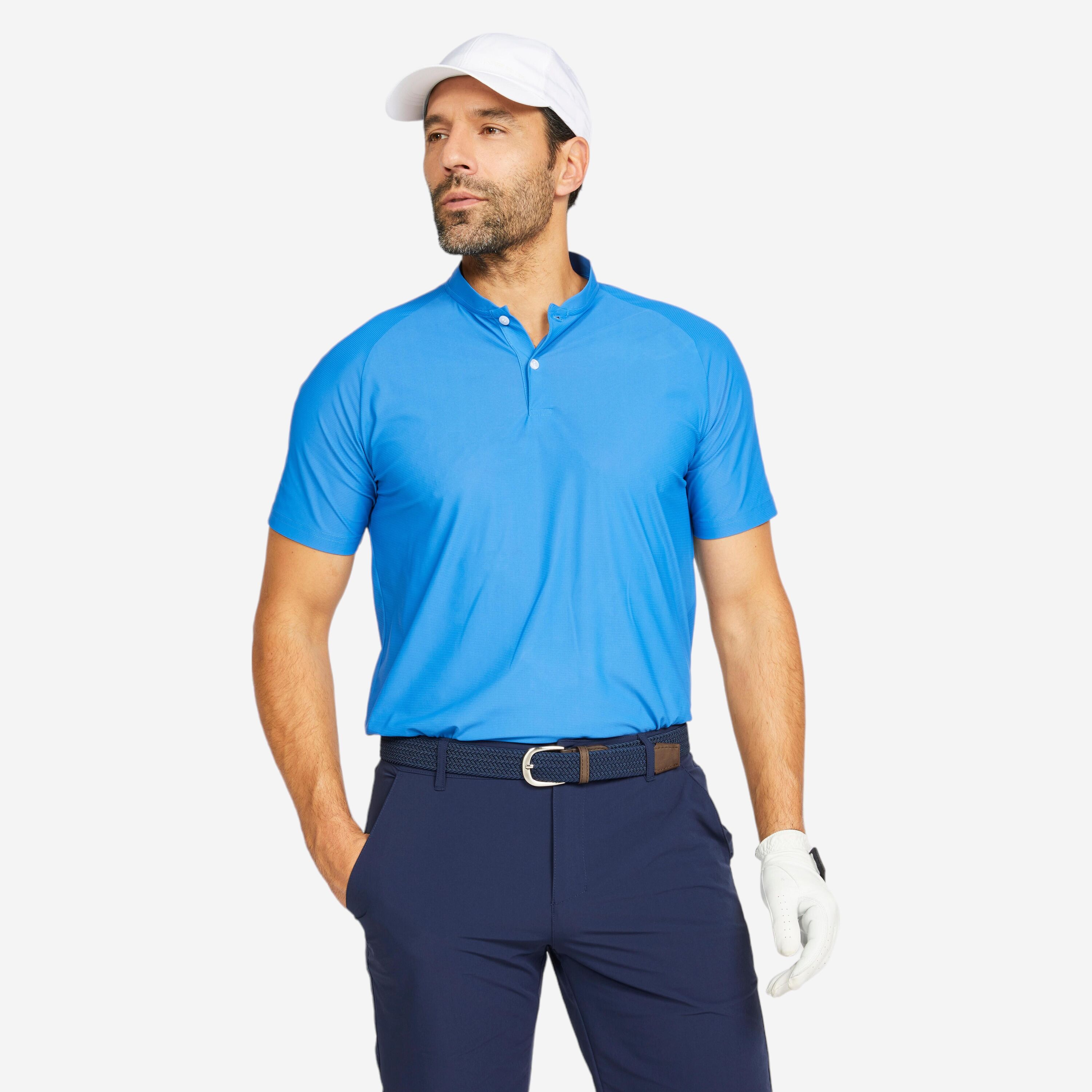 INESIS Men's golf short sleeve polo shirt - WW500 blue