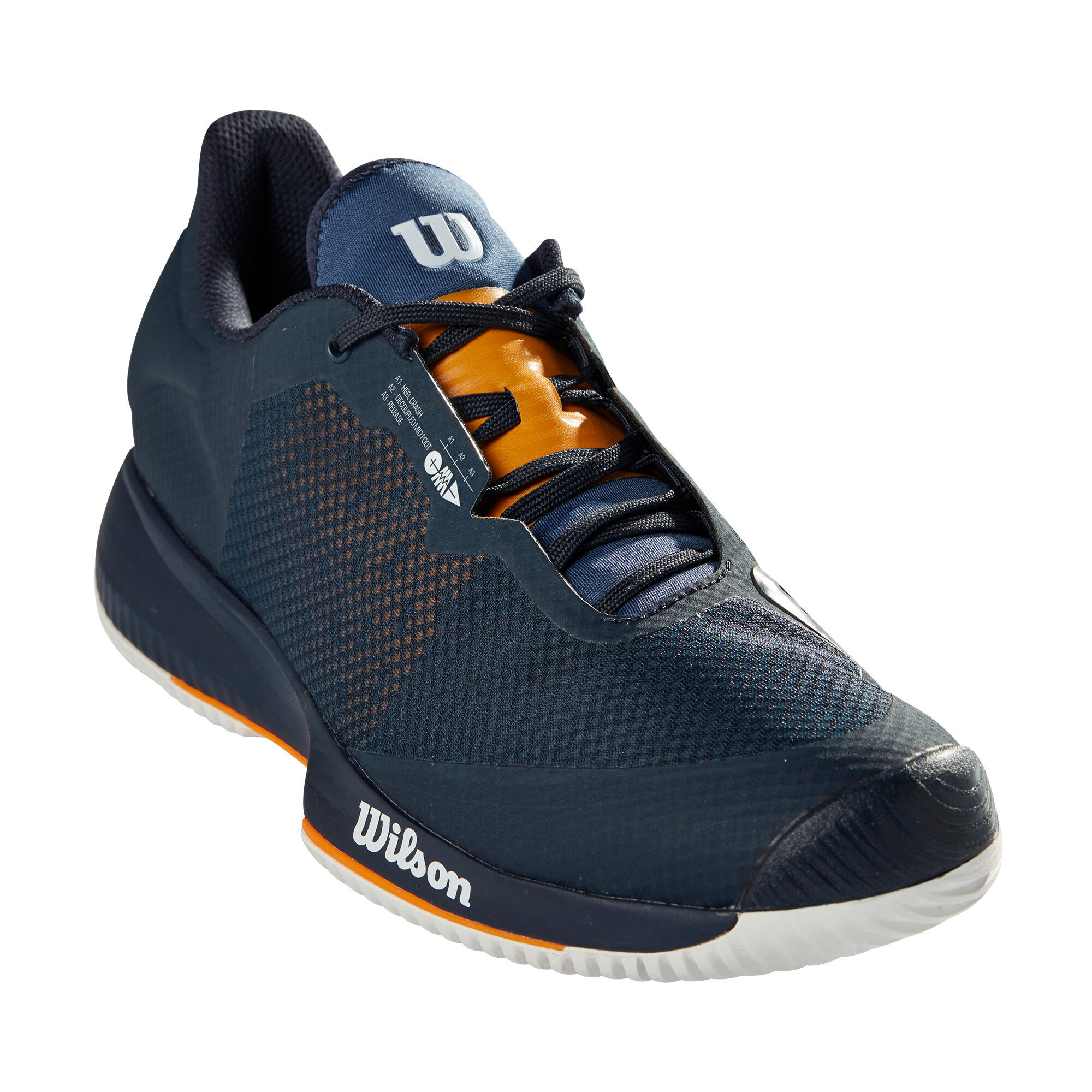 Men's Multi-Court Tennis Shoes Kaos Swift - Blue/Orange 2/6