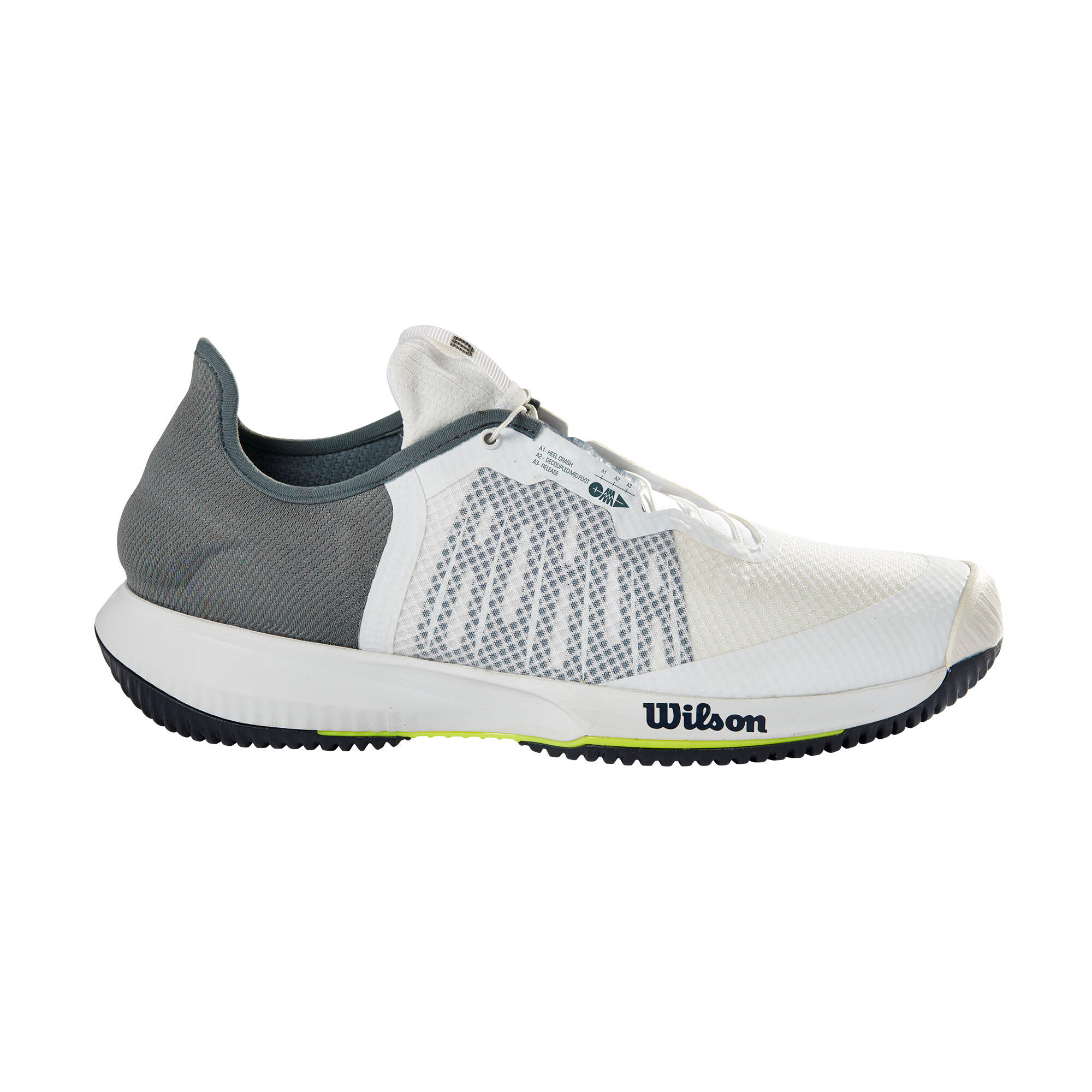 Zapatillas de Tenis Wilson Kaos Rapide Hombre Blanco Multipista 7/8
