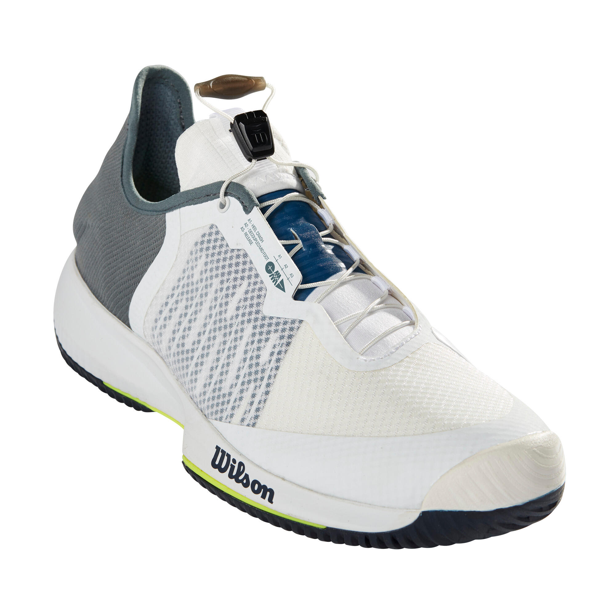 Zapatillas de Tenis Wilson Kaos Rapide Hombre Blanco Multipista 2/8