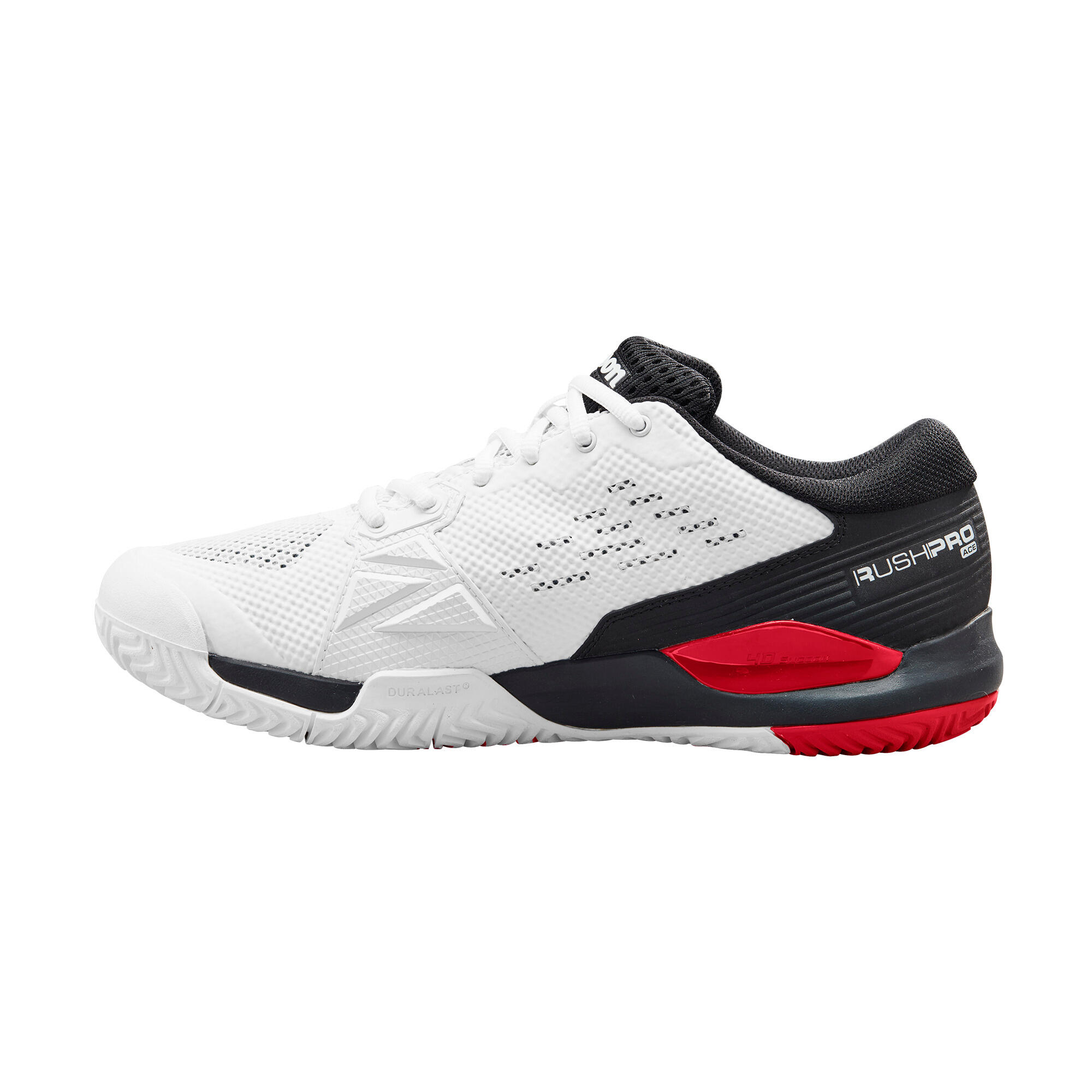 WILSON Tennisschoenen voor heren Rush Pro Ace MULTICOURT wit/zwart |  Decathlon