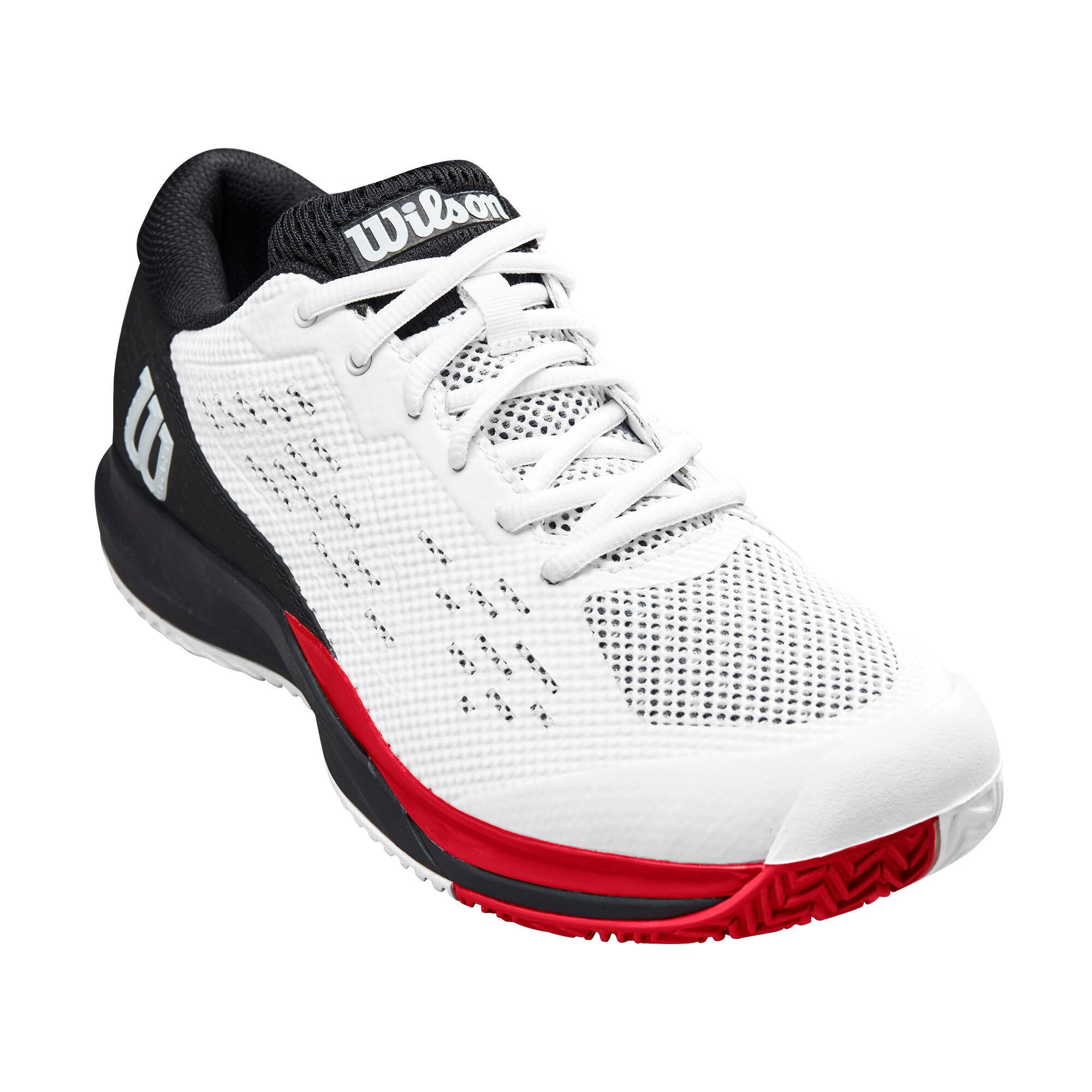 WILSON Tennisschoenen voor heren Rush Pro Ace MULTICOURT wit/zwart |  Decathlon