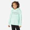 Kids' Brushed Jersey Hoodie 500 - Green/Print