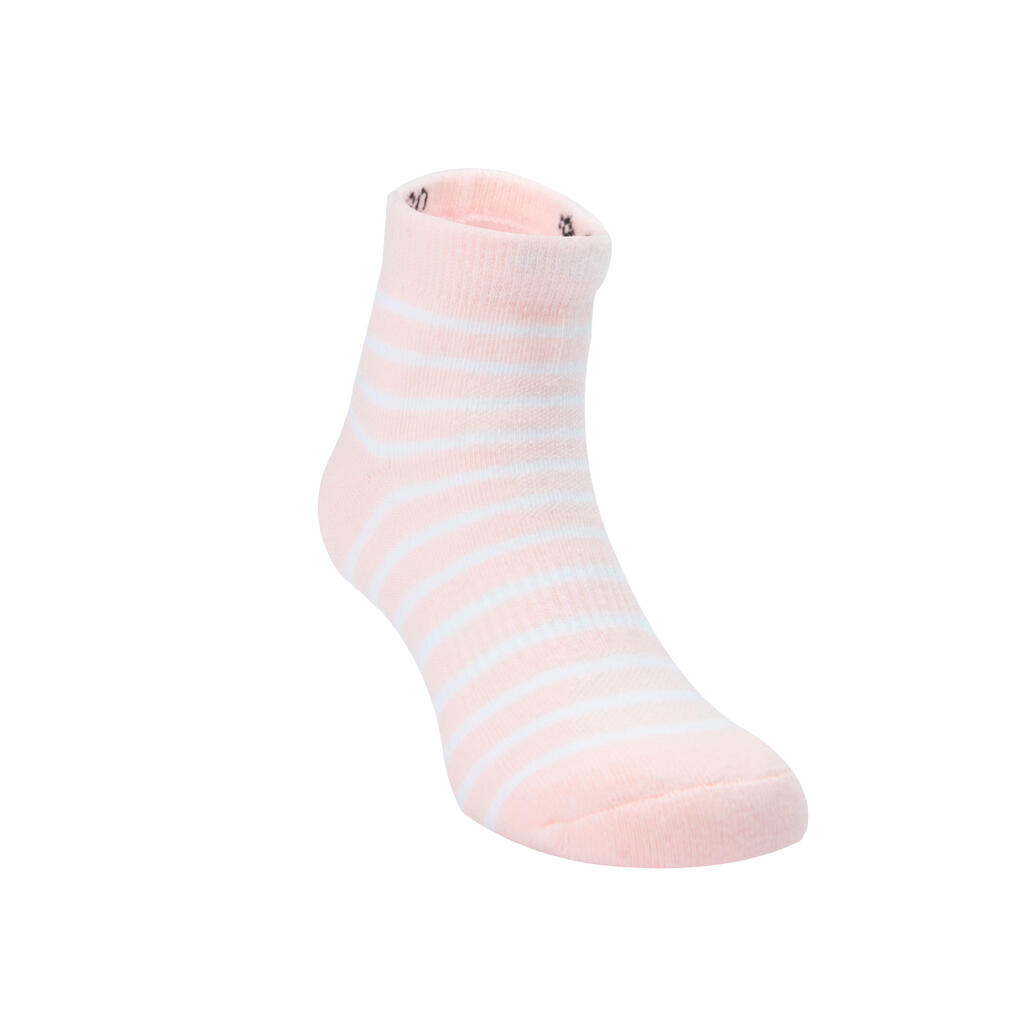 Chaussettes de randonnée enfant NH100 Grises en lot de 2 paires