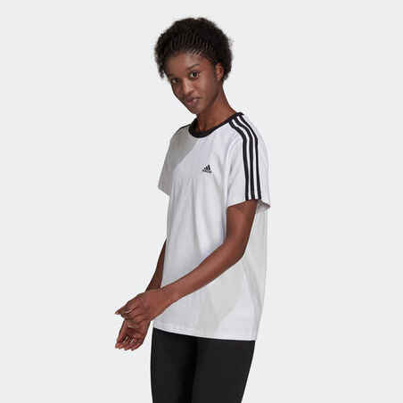 T-Shirt Adidas Essentials Damen weiß/schwarz