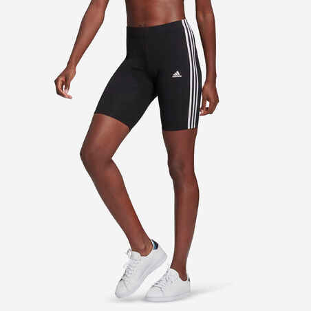 Kratke hlače za fitness Low-Impact ženske crne