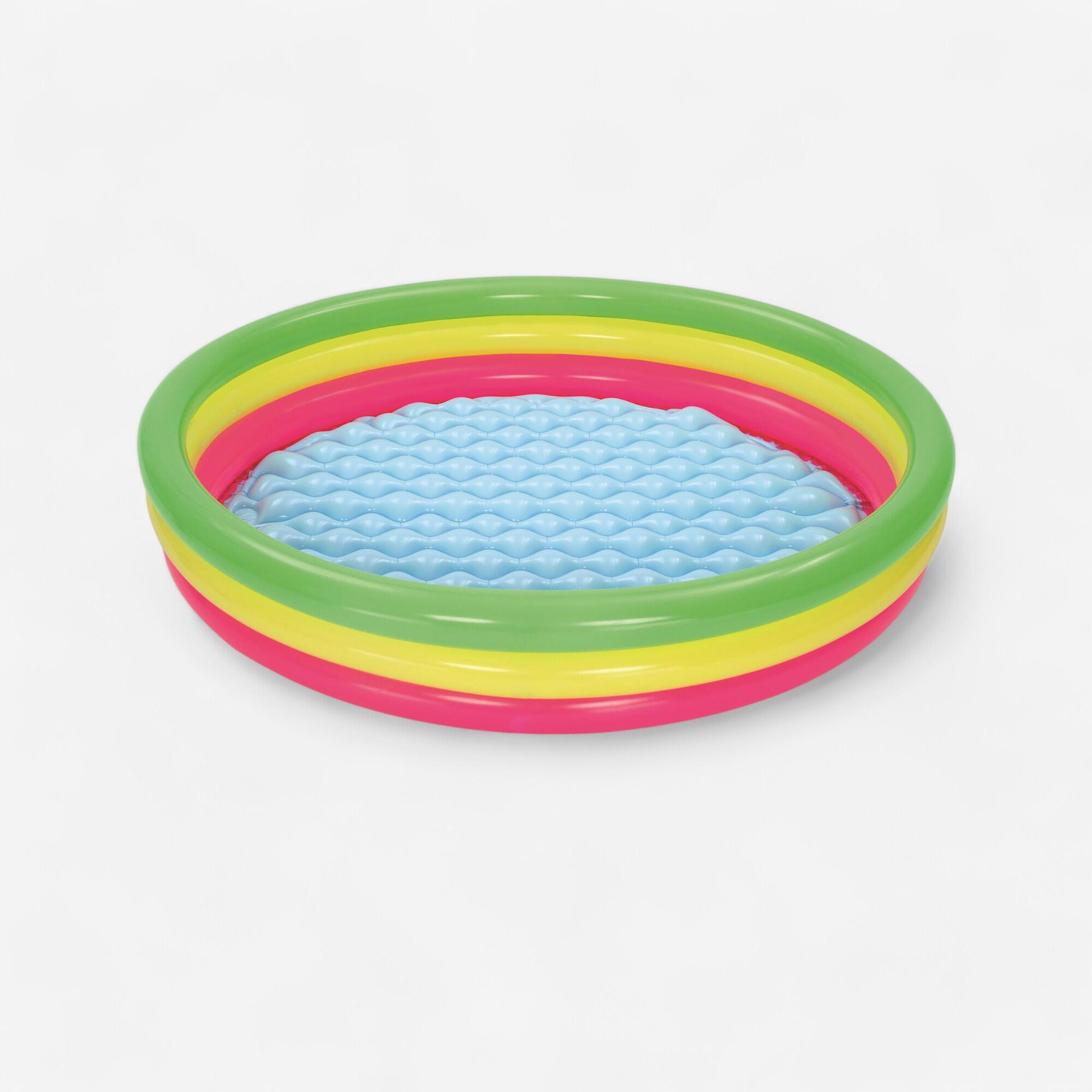 BESTWAY Piscina Summer a 3 Anelli con fondo gonfiabile Ø 152X30 cm