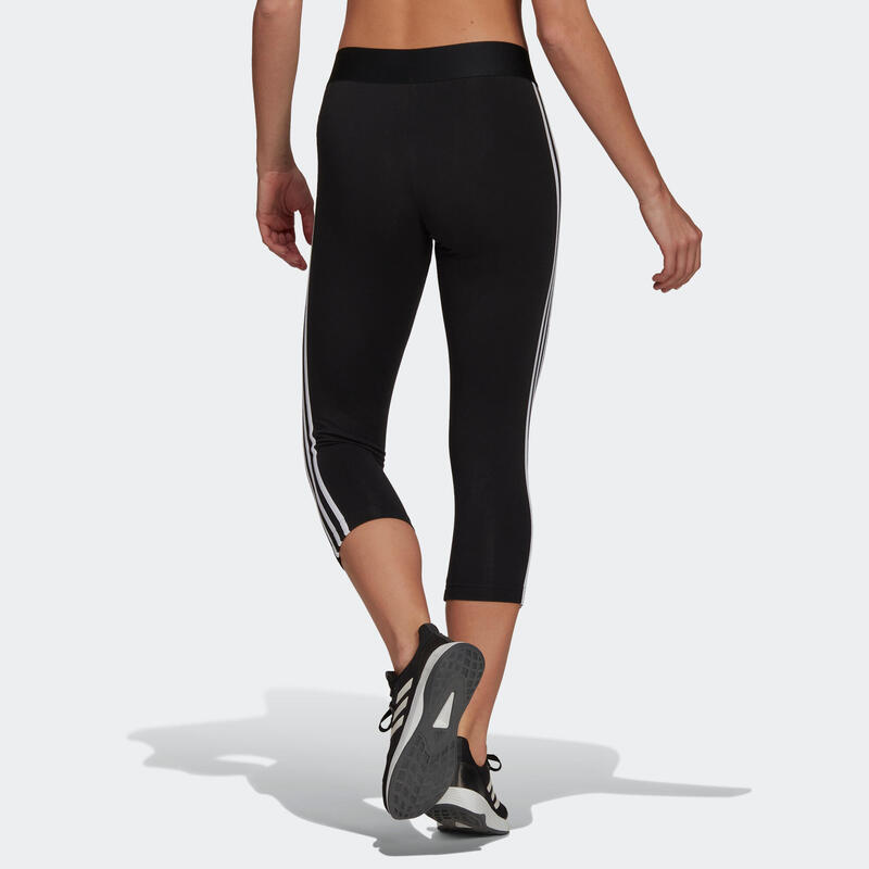 LEGGING VOOR FITNESS EN SOFT TRAINING DAMES ZWART