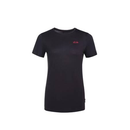 T-shirt Lengan Pendek Wol Hiking Wanita - TRAVEL 500