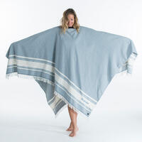 SERVIETTE PONCHO XXL 190x190 cm Bleu